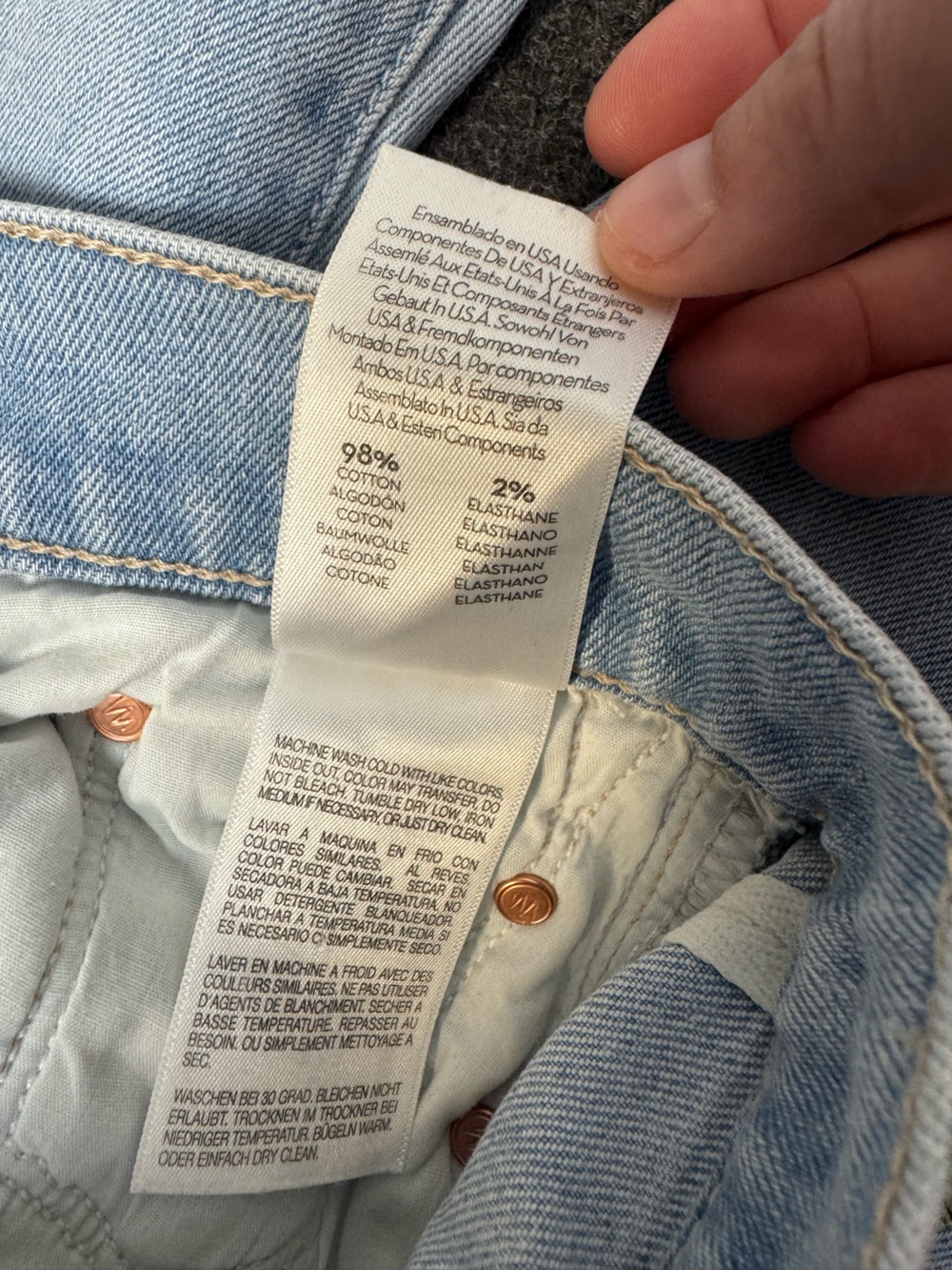 Mother The Weekender Fray Jeans- Mentally Elsewhere Sz 24 - Picture 11 of 11